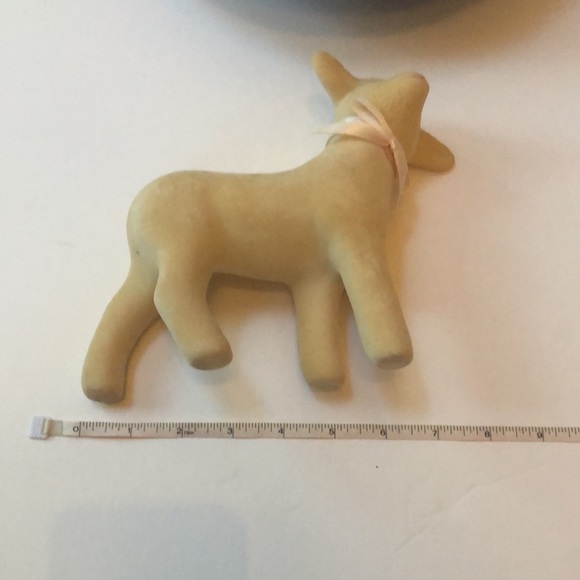 Sweet Vintage flocked lamb - Picture 7 of 8